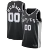 Splendido San Antonio Spurs Nike Swingman Custom Jersey Black Icon Edition per gli appassionati