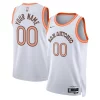 Sofisticato San Antonio Spurs Nike Unisex 2023/24 Custom Swingman Jersey White City Edition per gli appassionati