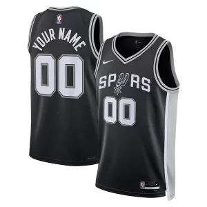 Accattivante San Antonio Spurs Nike Unisex Swingman Custom Jersey Black Icon Edition per gli appassionati