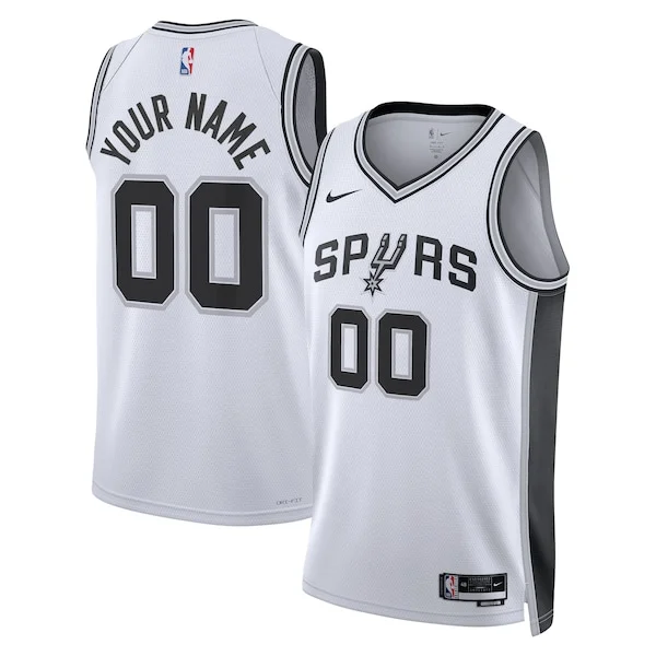 Gorgeous San Antonio Spurs Nike Unisex Swingman Custom Jersey White Association Edition per gli appassionati