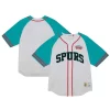 Fascinante San Antonio Spurs Practice Day Baseball Jersey White per gli appassionati