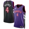 Elegante Eccezionale Ottimo Scottie Barnes Toronto Raptors Nike Unisex 2024/25 Swingman Jersey Purple Classic Edition per gli appassionati