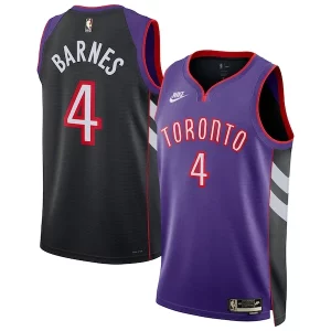 Elegante Eccezionale Ottimo Scottie Barnes Toronto Raptors Nike Unisex 2024/25 Swingman Jersey Purple Classic Edition per gli appassionati
