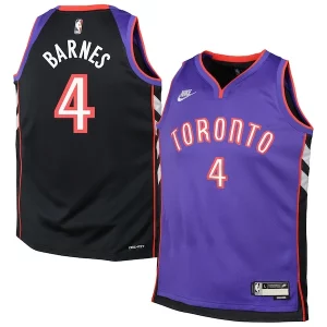Lussuoso Scottie Barnes Toronto Raptors Nike Youth 2024/25 Swingman Jersey Purple Classic Edition per gli appassionati