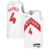 Duraturo Accattivante Classico Scottie Barnes Toronto Raptors Nike Youth Swingman Jersey Association Edition White/Red per gli appassionati