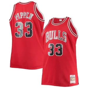 Magnifico Versatile Incantevole Scottie Pippen Chicago Bulls Big & Tall 1997/98 NBA 75th Anniversary Diamond Swingman Jersey Red per gli appassionati