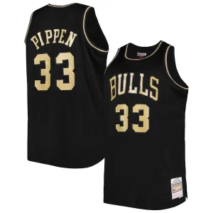 Stupendo Scottie Pippen Chicago Bulls Big & Tall Hardwood Classics 1997/98 Swingman Jersey Black per gli appassionati