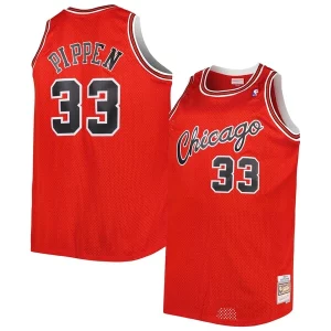 Attraente Versatile Duraturo Scottie Pippen Chicago Bulls Big & Tall Hardwood Classics 2003/04 Swingman Jersey Red per gli appassionati