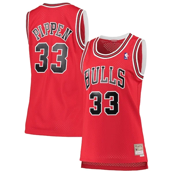 Raffinato Scottie Pippen Chicago Bulls Women's 1997/98 Hardwood Classics Swingman Jersey Red per gli appassionati