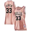 Ottimo Duraturo Trendy Scottie Pippen Chicago Bulls Women's 75th Anniversary Rose Gold 1997 Swingman Jersey Pink per gli appassionati