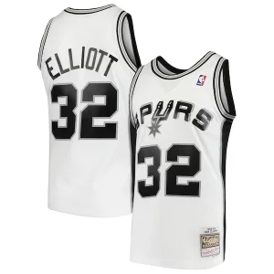Comodo Cool Sean Elliott San Antonio Spurs 1998/99 Hardwood Classics Swingman Jersey White per gli appassionati