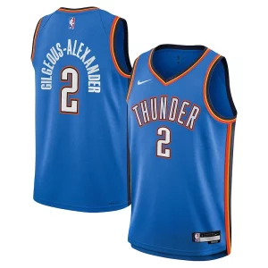 Fascinante Shai Gilgeous Alexander Oklahoma City Thunder Nike Youth Swingman Jersey Icon Edition Blue per gli appassionati