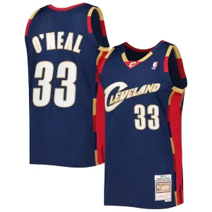 Accattivante Shaquille O'Neal Cleveland Cavaliers Hardwood Classics 2009/10 Jersey Navy per gli appassionati