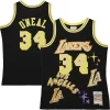 Fascinante Magnifico Pratico Shaquille O'Neal Los Angeles Lakers 1996/97 Swingman Sidewalk Sketch Jersey Black per gli appassionati
