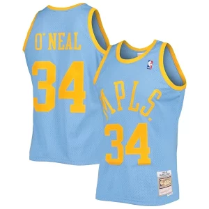 Magnifico Moderno Versatile Shaquille O'Neal Los Angeles Lakers 2001/02 Hardwood Classics Swingman Jersey Powder Blue per gli appassionati