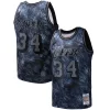 Moderno Shaquille O'Neal Los Angeles Lakers Hardwood Classics 1996/97 Tie Dye Swingman Jersey Black per gli appassionati