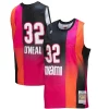 Raffinato Classico Magnifico Shaquille O'Neal Miami Heat 2005/06 Hardwood Classics Fadeaway Swingman Player Jersey Pink/Black per gli appassionati