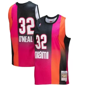Raffinato Classico Magnifico Shaquille O'Neal Miami Heat 2005/06 Hardwood Classics Fadeaway Swingman Player Jersey Pink/Black per gli appassionati