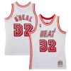 Robusto Gorgeous Shaquille O'Neal Miami Heat 2007/08 Hardwood Classics Swingman Jersey White per gli appassionati
