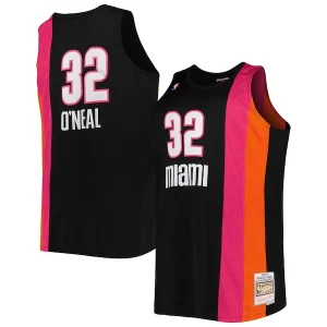 Lussuoso Shaquille O'Neal Miami Heat Big & Tall Hardwood Classics 2005/06 Swingman Jersey Black per gli appassionati