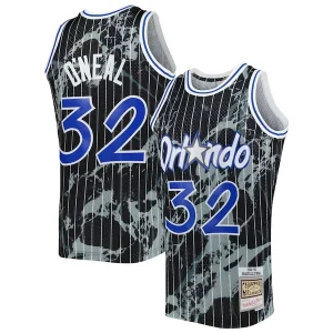 Cool Eccezionale Shaquille O'Neal Orlando Magic 1994/95 Hardwood Classics Marble Swingman Jersey Black per gli appassionati