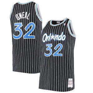 Pratico Accattivante Stupendo Shaquille O'Neal Orlando Magic Big & Tall Hardwood Classics Jersey Black per gli appassionati