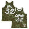 Attraente Stupendo Classico Shaquille O'Neal Orlando Magic Hardwood Classics 1994/95 Ghost Green Swingman Jersey Camo per gli appassionati