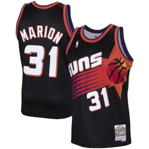 Ottimo Shawn Marion Phoenix Suns 1999/00 Hardwood Classics Swingman Jersey Black per gli appassionati