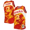 Resistente Attraente Stacey Augmon Atlanta Hawks 1991/92 Hardwood Classics Marble Swingman Jersey Red per gli appassionati