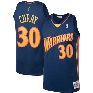 Stupendo Stephen Curry Golden State Warriors 2009/10 Big & Tall Hardwood Classics Swingman Jersey Navy per gli appassionati