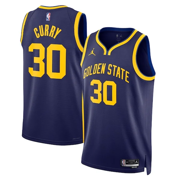 Lussuoso Stephen Curry Golden State Warriors Jordan Brand Unisex Swingman Jersey Statement Edition Navy per gli appassionati