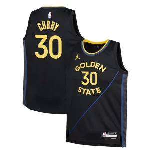 Prestigioso Stephen Curry Golden State Warriors Jordan Brand Youth Swingman Jersey Statement Edition Navy per gli appassionati
