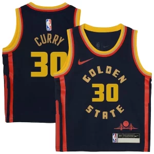 Incantevole Robusto Lussuoso Stephen Curry Golden State Warriors Nike Preschool 2024/25 Swingman Player Jersey City Edition Navy per gli appassionati