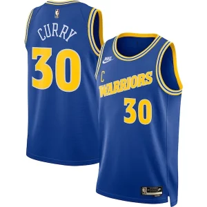 Versatile Resistente Stephen Curry Golden State Warriors Nike Swingman Jersey Classic Edition Blue per gli appassionati