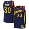 Trendy Ottimo Stephen Curry Golden State Warriors Nike Swingman Player Jersey City Edition Royal per gli appassionati