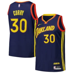 Trendy Ottimo Stephen Curry Golden State Warriors Nike Swingman Player Jersey City Edition Royal per gli appassionati