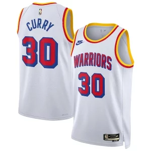 Attraente Stephen Curry Golden State Warriors Nike Unisex 2024/25 Swingman Jersey White Classic Edition per gli appassionati