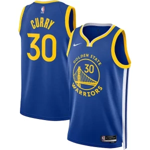 Magnifico Accattivante Comodo Stephen Curry Golden State Warriors Nike Unisex Swingman Jersey Icon Edition Royal/White per gli appassionati