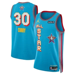 Moderno Gorgeous Stephen Curry Jordan Brand Unisex 2025 NBA All Star Game Swingman Player Jersey Light Blue per gli appassionati