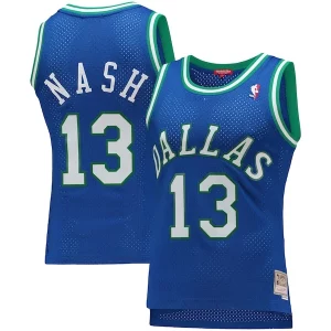 Magnifico Steve Nash Dallas Mavericks Women's 1998/99 Hardwood Classics Swingman Jersey Blue per gli appassionati
