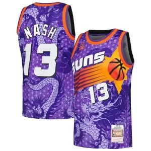 Attraente Steve Nash Phoenix Suns 1996/97 Hardwood Classics Asian Heritage 6.0 Swingman Throwback Player Jersey Purple per gli appassionati