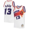 Comodo Accattivante Sofisticato Steve Nash Phoenix Suns 2001/02 Hardwood Classics Swingman Jersey White/Purple per gli appassionati