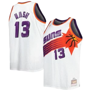 Stupendo Steve Nash Phoenix Suns Big & Tall Hardwood Classics 1996/97 Swingman Jersey White/Black per gli appassionati