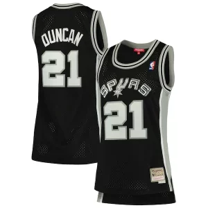 Robusto Carino Raffinato Tim Duncan San Antonio Spurs Women's 1998/99 Hardwood Classics Swingman Jersey Black per gli appassionati