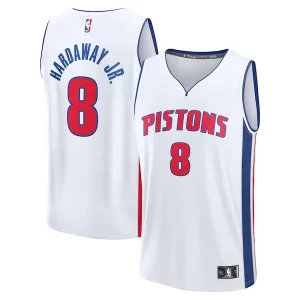 Comodo Eccezionale Tim Hardaway Jr. Detroit Pistons Fast Break Replica Player Jersey Association Edition White per gli appassionati