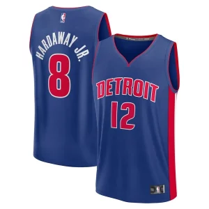 Gorgeous Meraviglioso Duraturo Tim Hardaway Jr. Detroit Pistons Fast Break Replica Player Jersey Icon Edition Blue per gli appassionati