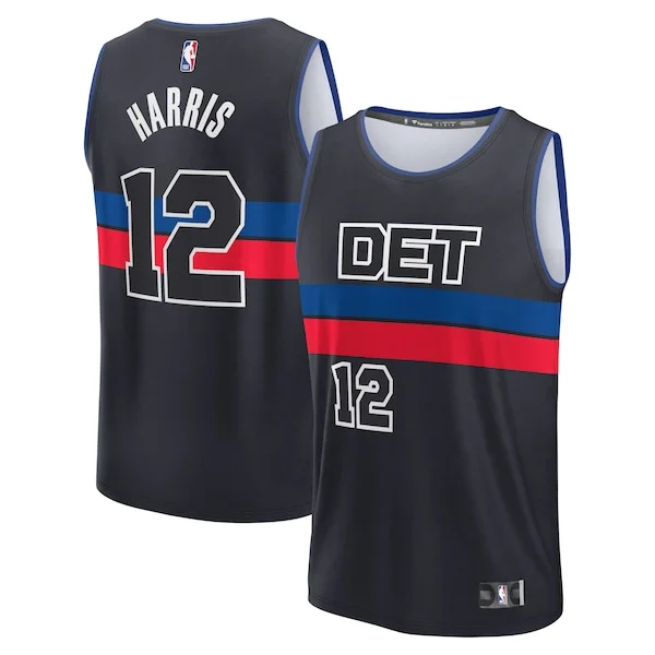 Moderno Tobias Harris Detroit Pistons Youth Fast Break Player Jersey Statement Edition Black per gli appassionati