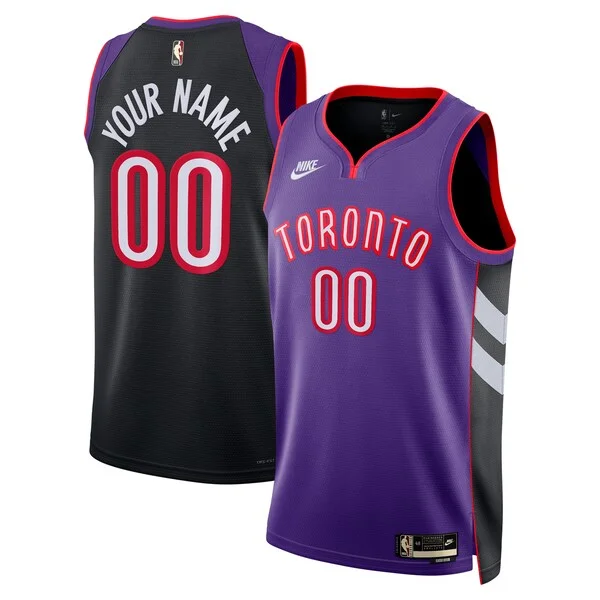Bellissimo Toronto Raptors Nike Unisex Adult Swingman Custom Jersey Classic Edition Purple per gli appassionati