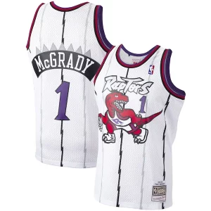 Fantastico Tracy McGrady Toronto Raptors 1998/99 Hardwood Classics Swingman Jersey White per gli appassionati