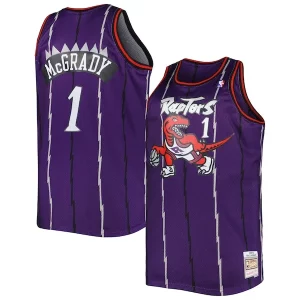Fantastico Comodo Delizioso Tracy McGrady Toronto Raptors Big & Tall Hardwood Classics 1998/99 Swingman Jersey Purple per gli appassionati